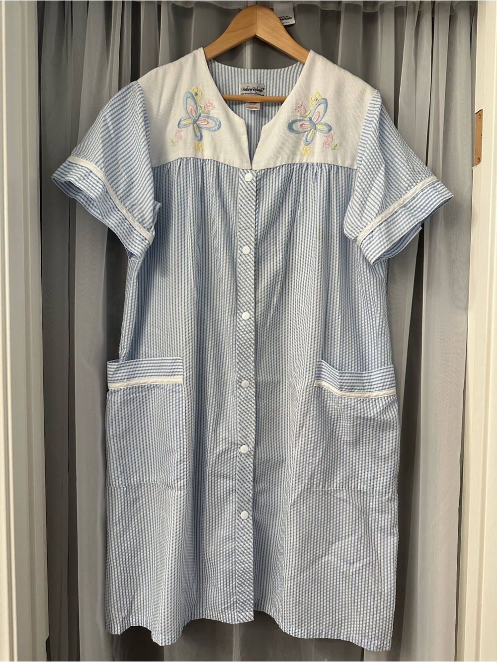 Anthony Richard’s blue stripe Snap House Dress